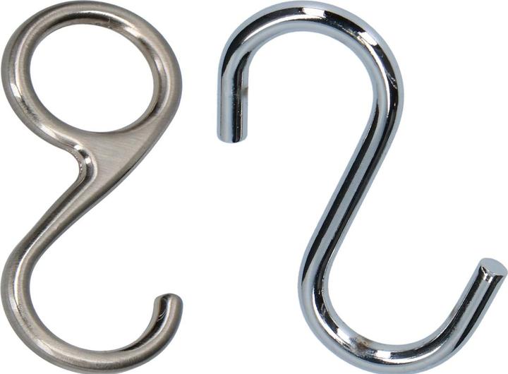 Actual product image OK-Line S-hook closed, zamak stainless steel effect