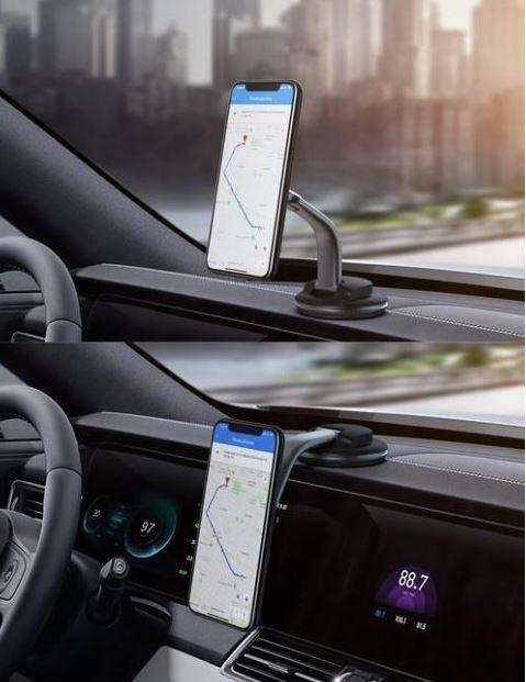 Actual product image Aukey HD-C49 Phone holder 360 metallic