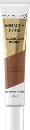 Max Factor Miracle Pure Golden Glow Bronzer - Bronzer 15 ml 002 Medium-To-Deep (002 Medium-To-Deep, Bronzer)