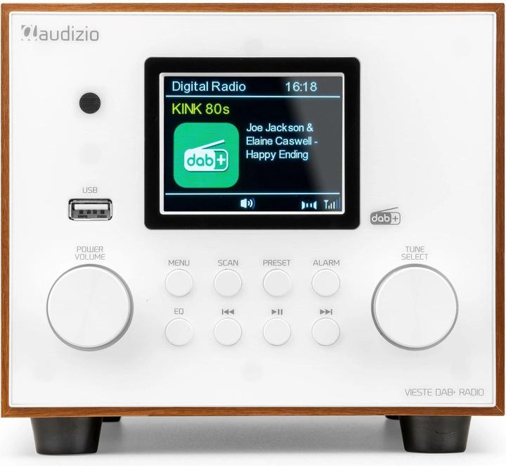 Actual product image Audizio DAB+ Radio Vieste Weiss, Radio Tuner: FM, DAB+ (FM, DAB+, Bluetooth)