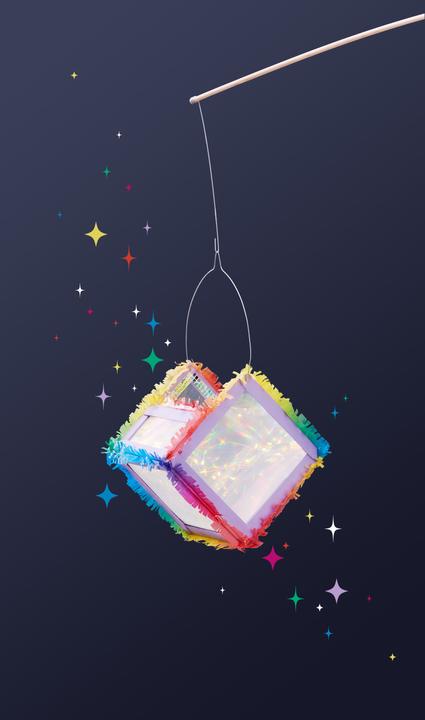 Actual product image VBS Star foil "Multicolor", 50 x 100 cm (50 x 100 cm)