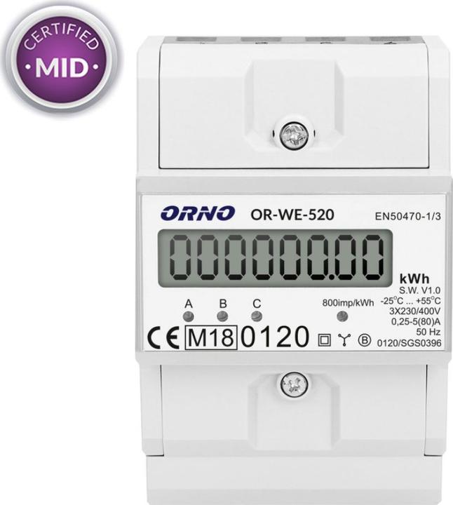 Orno Contatore elettrico trifase