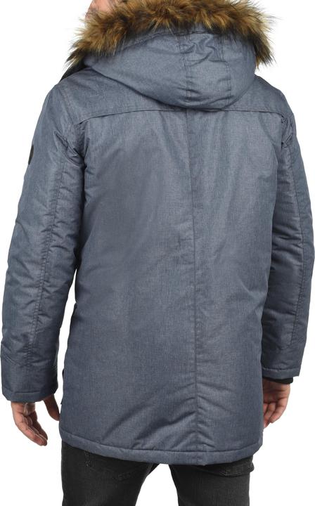 Actual product image Solid Octavus Men's Parka Outdoor Jacket Winter Coat With Teddy Fleece And Fur Hood With Hood (S)