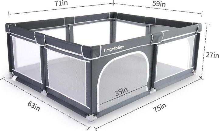 Immagine prodotto Angelbliss Playpen (180 cm, 150 cm)