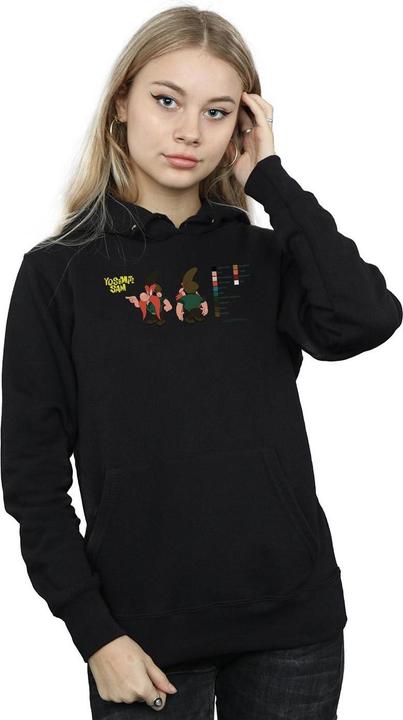 Actual product image Looney Tunes Womens/Ladies Yosemite Sam Colour Code Hoodie (S)