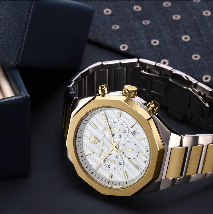 Immagine prodotto Maserati R8873642009 Stile Cronografo Uomo Orologio 45mm 10ATM (Cronografo, 45 mm)
