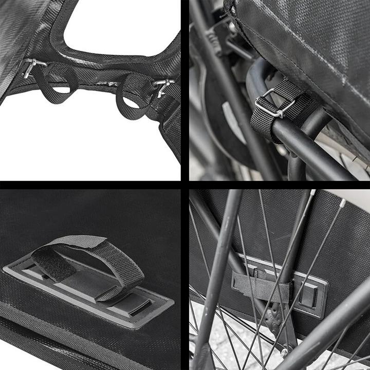 Produktbild ProPlus Fahrradtasche doppelt 40L wasserdicht (40 l, Gepäckträgertasche)