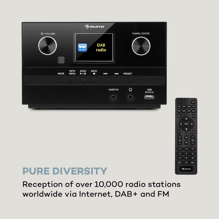 Image du produit Auna Système compact Connect System S, noir