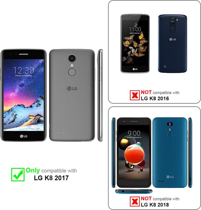 Produktbild Cadorabo Flip wie Invisible Cover (LG K8 2017)