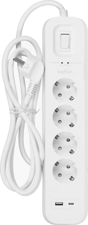 Actual product image Belkin Surgemaster surge protection (4 x, 2 m)
