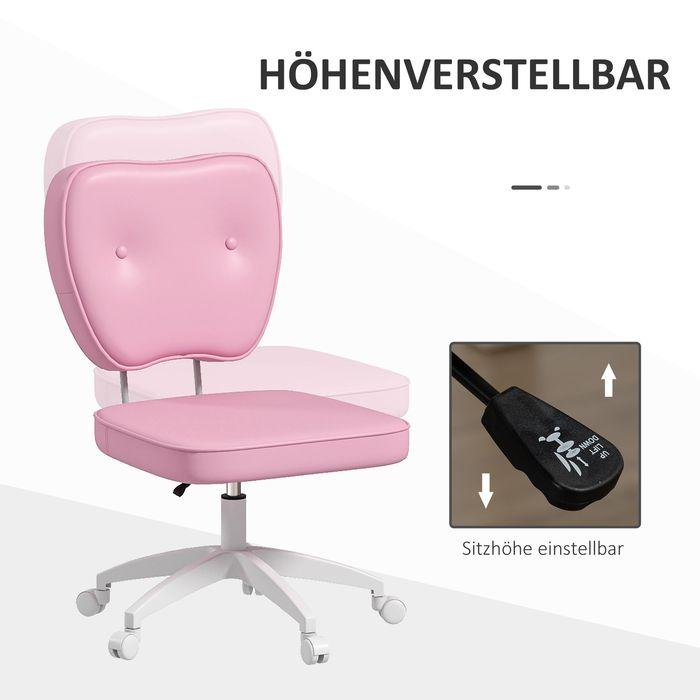 Produktbild Swisshandel24 Bürostuhl, bis 120kg, Kunstleder, Rosa