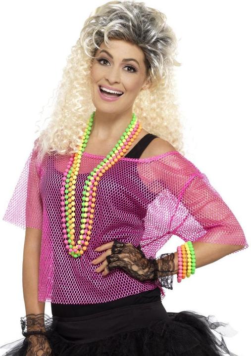 Immagine prodotto Smiffys Anni 80 - maglietta a rete neon