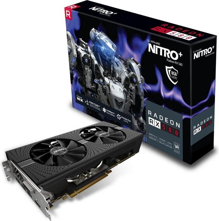 Actual product image Sapphire Nitro+ Radeon RX580 (8 GB)