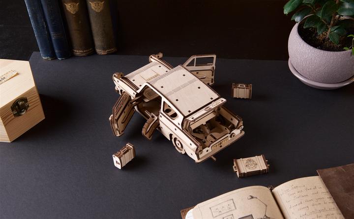 Actual product image Ugears Flying Ford Anglia