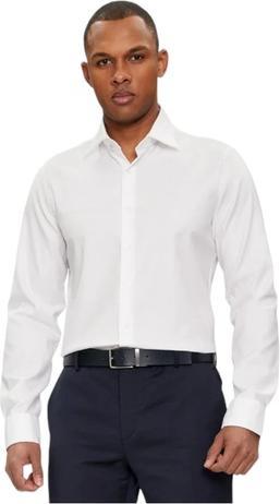 Image du produit Michael Kors Chemise pour homme en sergé stretch 2 couches, coupe étroite (44)