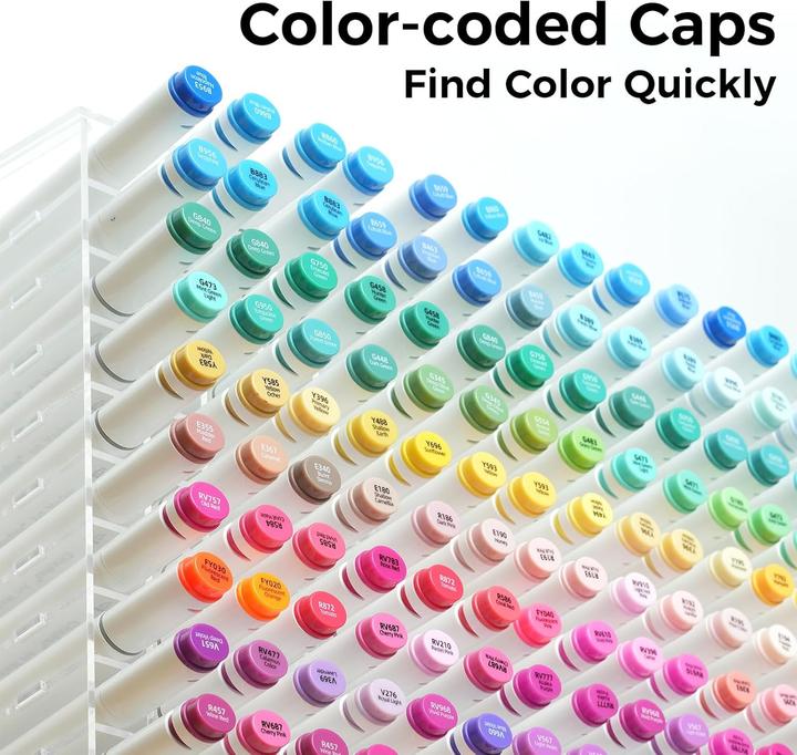 Actual product image Ohuhu Art marker (Multicoloured, 6 mm, 60 x)