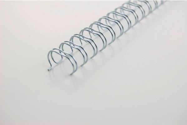 Produktbild GBC Binderücken Draht 12.5mm, 34 Ringe, silber, 100 Stk.