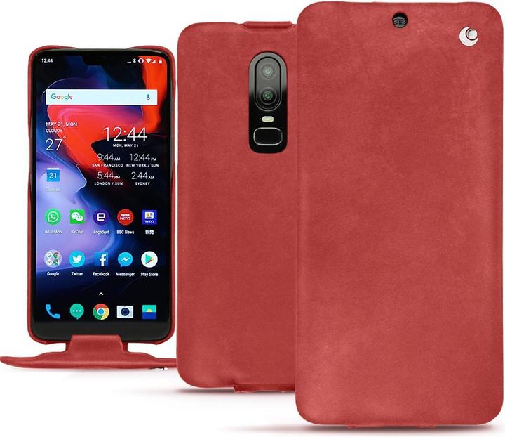 Productafbeelding Noreve Lederen omslag verticaal (OnePlus 6)