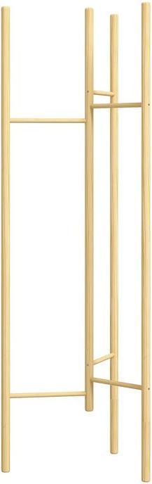 Actual product image Swisshandel24 Clothes rack, space-saving, 5 kg load, 62x52.5x160cm, nature