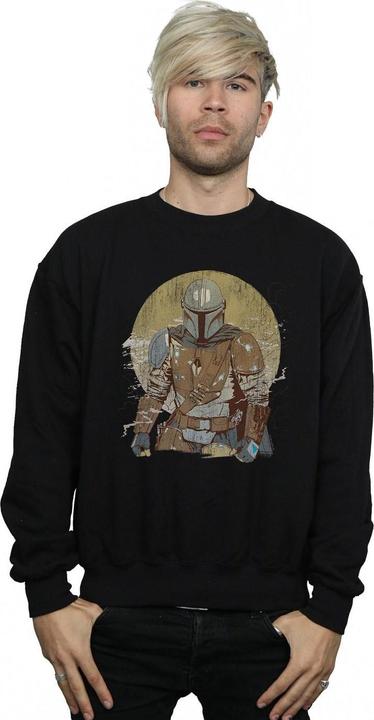 Immagine prodotto Star Wars The Mandalorian Distressed Warrior Felpa Uomo (L)