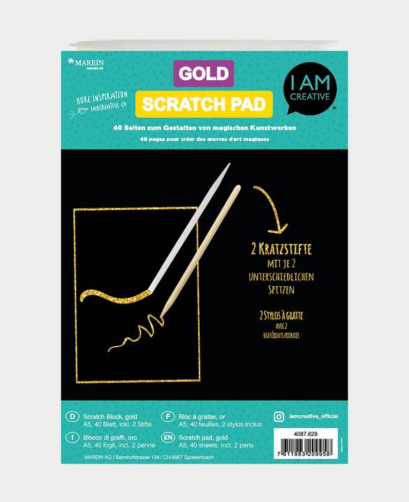 Produktbild I Am Creative Kratzblock, Scratch Block (230 g/m², 1 x)