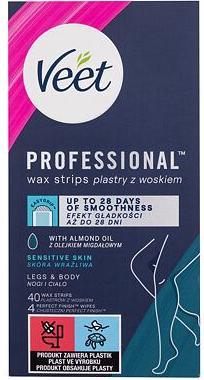 Actual product image Veet Easy-Gelwax wax patches for body hair removal 40pcs (40 ml, 40 x, 130 g)