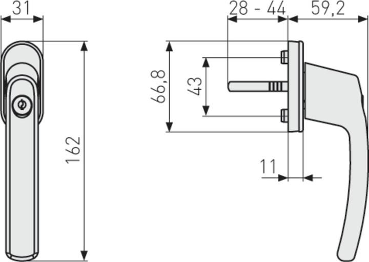 Produktbild Abus FG200 (Fenstergriffe)