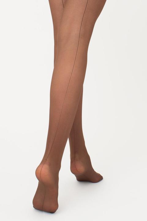 Actual product image Giulia Chic 20 bikini seamed tights, colour cappuccino, size 40-42 (20 DEN, 40 - 42)
