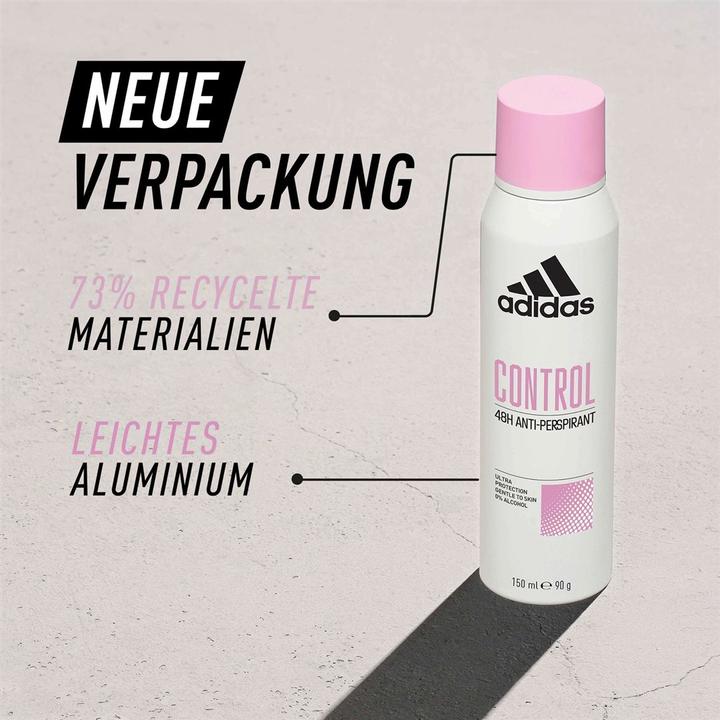 Immagine prodotto adidas Controllo Anti trasparente (Getto vaporizzato, 150 ml)