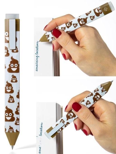 Produktbild Thinking Gifts Stift Boomkark - Lesezeichenstift - Poo - Poop