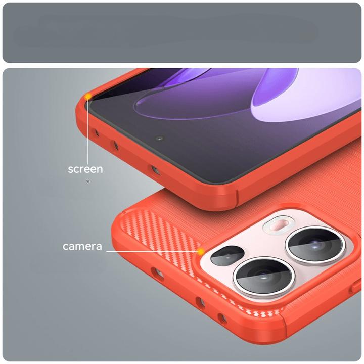 Immagine prodotto Cover-Discount OPPO Reno13 Pro 5G - Metall Carbon Look Hülle (Oppo Reno 5G)