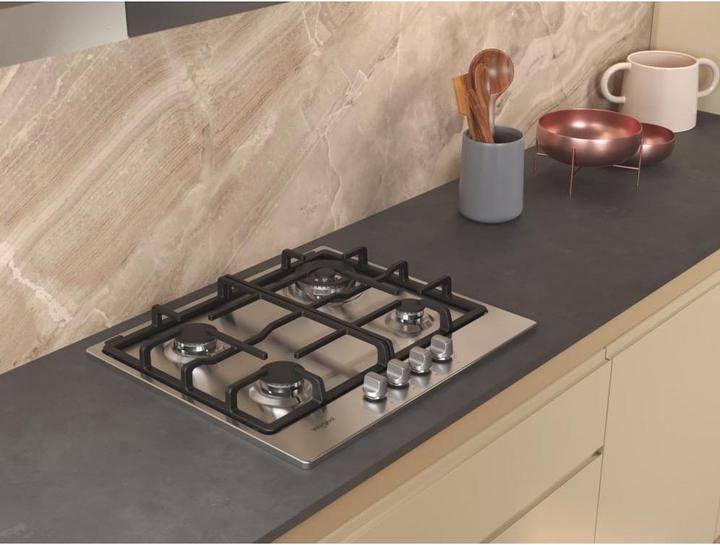Image du produit Whirlpool TGML 661 IX R inox Intégré 58 cm Plaque de cuisson à gaz 4 zone(s)