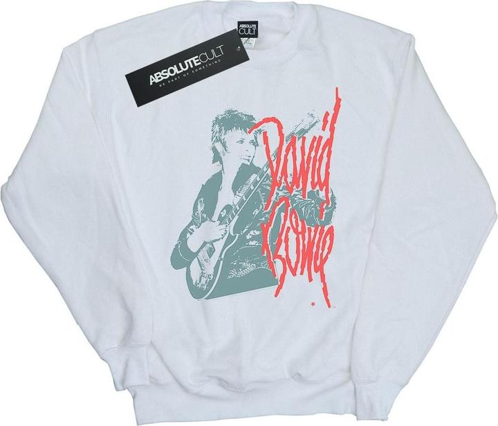 Actual product image David Bowie Mens Mono Guitar Sweatshirt (5XL)