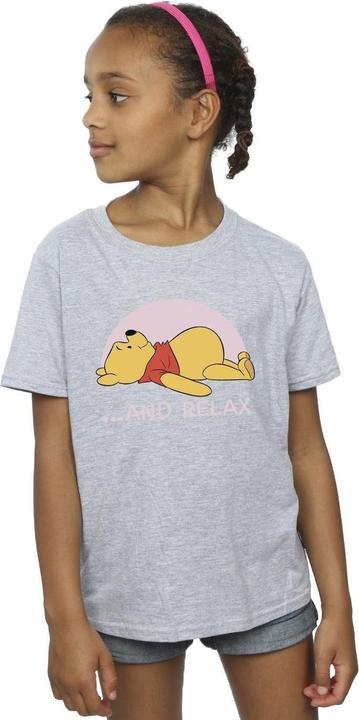 Actual product image Disney Girls Winnie The Pooh Relax Cotton T-Shirt (140, 146)