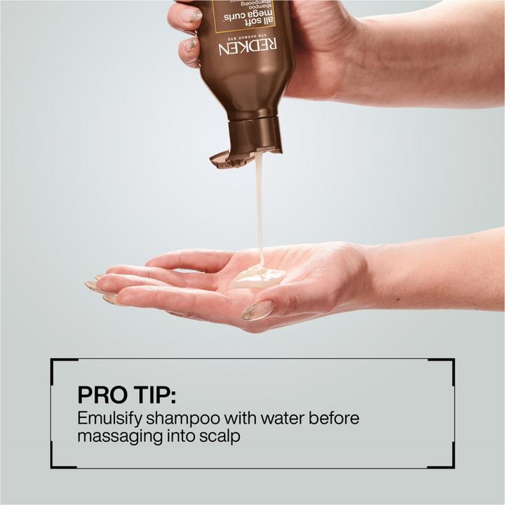 Actual product image Redken all soft mega curls shampoo (300 ml, Liquid shampoo)