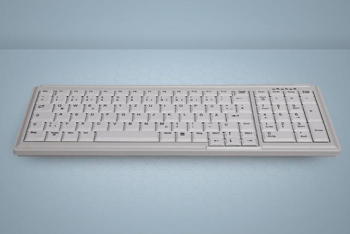 Produktbild Active Key Industry 4.0 Compact Notebook Style Keyboard with NumPad USB Light Grey (DE, Kabelgebunden)