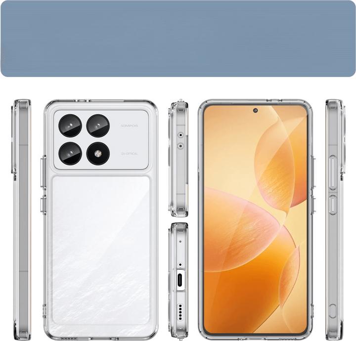 Produktbild Cover-Discount Xiaomi Poco F6 Pro - Schützende Acryl-Handyhülle mit erhöhtem Rand (Xiaomi Poco F6 Pro)