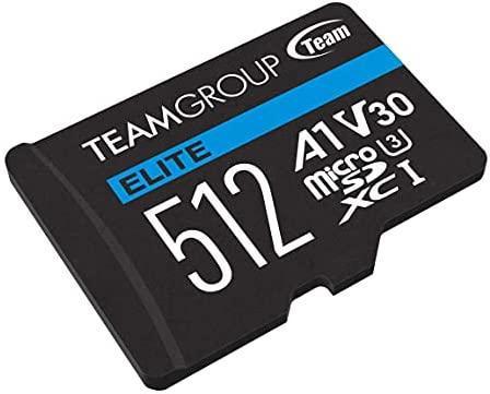 Immagine prodotto Team Electronic Team ELITE - Scheda di memoria flash (adattatore SD incluso) - 512GB - A1 / Classe video V30 / (512 GB, microSD, U3, UHS-I)