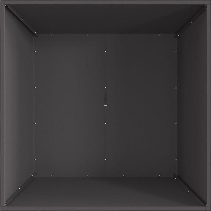 Actual product image VidaXL Fire pit square black 80x80x40 cm steel (80 cm)