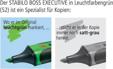 Actual product image STABILO BOSS EXECUTIVE highlighter (Green, 5 mm, 1 x)