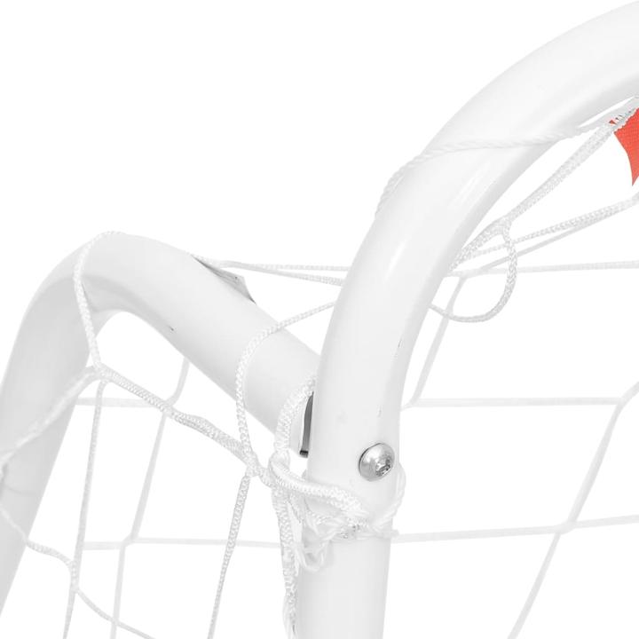 Produktbild VidaXL Fussballtor mit Netz Weiss 214x75x152 cm Stahl & Polyester