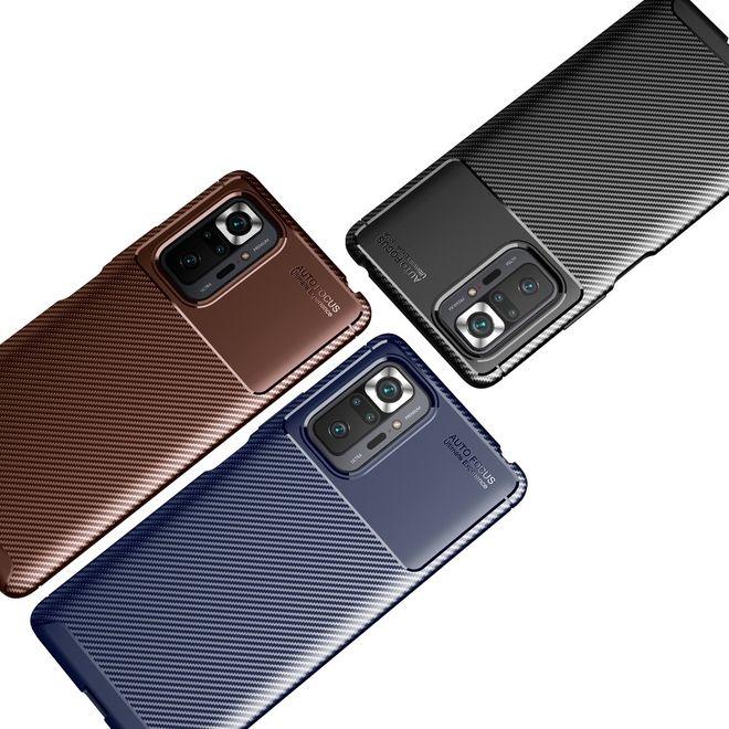 Productafbeelding MU Style Koolstofvezel TPU Softcase-serie (Xiaomi Redmi Note 10 Pro)