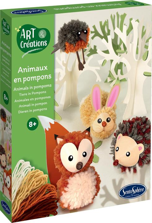 Immagine prodotto Sentosphere Set di animali da ricamo con pompon