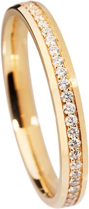 Produktbild Natsumi Schmuck Diamantring Alliance Gelbgold 18K/750 F/G VS Neon Kanal (58, 750/18 K Gold)