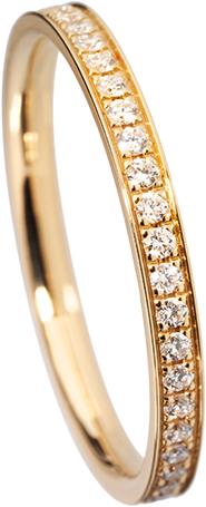 Produktbild Natsumi Schmuck Diamantring Alliance Gelbgold 18K/750 F/G VS Pavefassung (53, 750/18 K Gold)