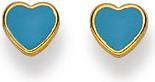 Natsumi Schmuck Ohrstecker Herz Gold 18K/750 (750/18 K Gelbgold)