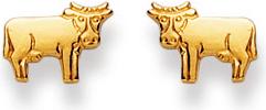 Actual product image Natsumi Schmuck Ear Stud Cow Gold 18K/750 (750/18 K Yellow gold)