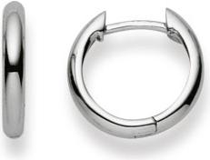 Actual product image Natsumi Schmuck Folding Creoles White Gold 18K/750 Ø 13mm Round (750/18 K white gold)