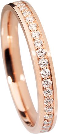 Produktbild Natsumi Schmuck Diamantring Alliance Rotgold 18K/750 F/G VS Neon Kanal (56, 750/18 K Gold)