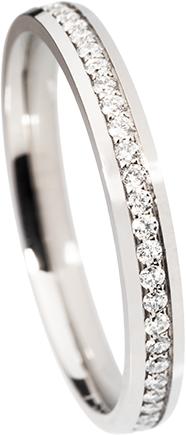 Produktbild Natsumi Schmuck Diamantring Alliance Weissgold 18K/750 F/G VS Neon Kanal (57, 750/18 K Gold)